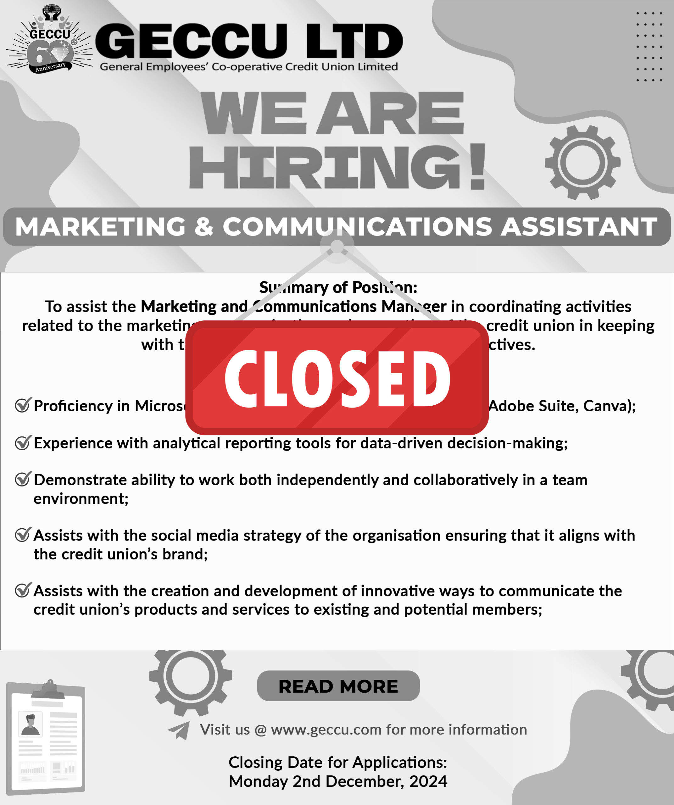 Marketing and Communication Assistant