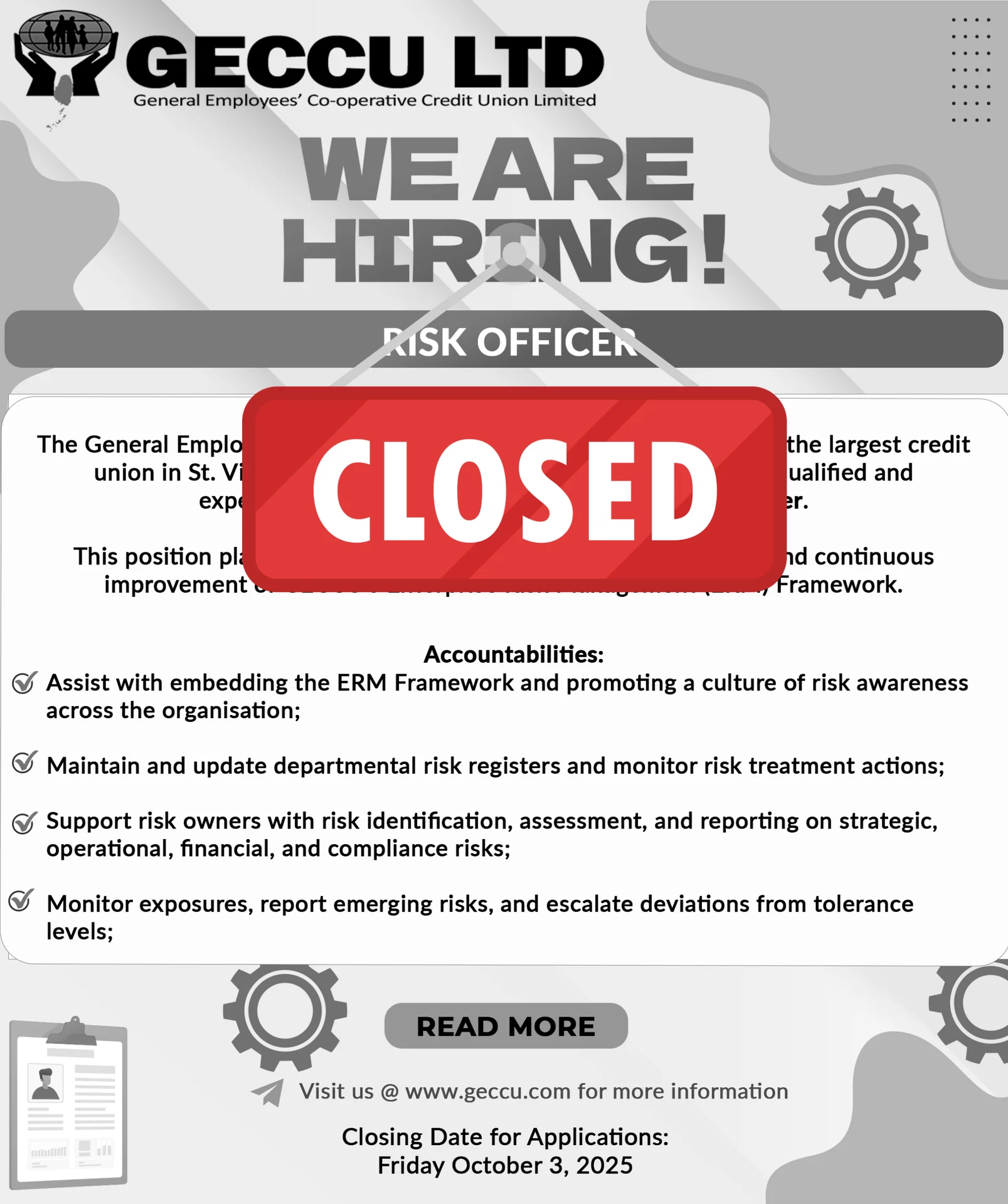 Risk Officer